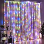 Garland Curtain for Room New Year’s Wedding Christmas Lights Decorations Curtains For Home Festoon Led Light Decor Fairy Lights