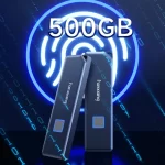 Fanxiang PS1000 Pro 10Gbps Portable Solid State Drive Fingerprint Unlocking External Portable SSD Type-C NVME PSSD Data Backup