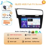 Android 13 For Volkswagen VW Golf 7 MK7 GTI 2011 2012 2013 – 2021 Car Radio Carplay Multimedia Auto GPS Stereo 2din Video Player