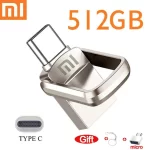 Original XIAOMI 2TB Metal U Disk 2 IN 1 OTG 1024GB 64GB Flash Drive USB 3.1 512gb 1TB Pen Drives Memory Stick Type C Adapter