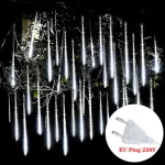 30/50CM LED Meteor Shower Rain Lights Waterproof Falling Raindrop Fairy String Light for Christmas Holiday Party Patio Decor