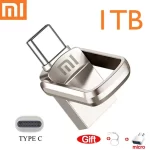 Original XIAOMI 2TB Metal U Disk 2 IN 1 OTG 1024GB 64GB Flash Drive USB 3.1 512gb 1TB Pen Drives Memory Stick Type C Adapter