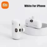 Xiaomi 30000mAh Mini Power Bank Built Cable Portable Mobile Phone Charger External Battery Capsule Powerbank For Type-C iPhone