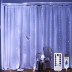 Outdoor LED USB Curtain Lights 8 Mode Fairy String Light Bedroom Party Holiday Light Christmas Decoration 3M 6M Wedding Lighting