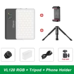 Ulanzi VL120 Full Color RGB Video Light 2500K-9000K LED Photography Lighting Dimmable Camera Light Live Vlog Fill Light