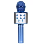 WS858 Karaoke Microphone for Kids Singing 5 in 1 Wireless Bluetooth Microphone with LED Lights Machine Portable Mic Speaker