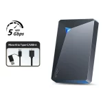 Eaget Portable External Hard Drive 1TB 5TB HDD 2.5 inch 5Gbps External Hard Disk Memory Compatible for PC Mac Desktop MacBook