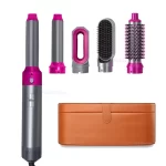 Hot Air Styler Comb 5 in 1 Hair Dryer  Automatic Hair Curler Professional Hair Straightener For Dyson Airwrap Household