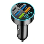 250W USB Car Charger Fast Charging PD QC3.0 USB C Car Phone Charger Type C Adapter for iPhone Samsung Huawei Xiaomi Quick Charge