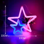 Gamepad Fire Moon Star LED Bright Neon Light Night Sign Modeling Lamp Room Wall Art Decoration Wholesale Xmas Birthday Wedding