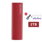 Portable SSD 1TB 2TB External Hard Disk High Speed Solid State Drive USB3.1 Type-C Storage Device for Laptop/Desktop/Mac/PC 64GB