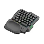 Gaming Keyboard Single Hand Usb Wired 35key Ergonomics One Handedly RGB Backlight Mini Keyboard for Laptop Desktop PC Smartphone