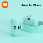 Xiaomi 30000mAh Mini Power Bank Built Cable Portable Mobile Phone Charger External Battery Capsule Powerbank For Type-C iPhone