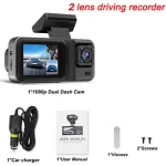 3 Channel Car DVR Three Way Dash Cam Inside Vehicle Camera DVRs Recorder FHD 1080P Video Mini Registrator Dashcam Camcorder
