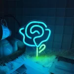 Flower Neon Sign,Rose Neon light,Led Signs for Bedroom,Table light,Mini Desk Lamp,USB Power Night Lights,Home Decor,Mother’s day