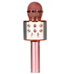 WS858 Karaoke Microphone for Kids Singing 5 in 1 Wireless Bluetooth Microphone with LED Lights Machine Portable Mic Speaker