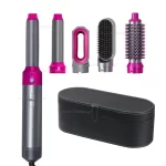 Hot Air Styler Comb 5 in 1 Hair Dryer  Automatic Hair Curler Professional Hair Straightener For Dyson Airwrap Household