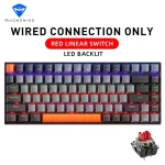 Machenike K500A-B84 Mechanical Keyboard 75% TKL Hot-Swappable Wired Gaming Keyboard 6-Color Backlit 84 Keys For PC Gamers Laptop