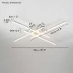 Black chandelier master bedroom lamps living room lamp led ceiling lamp Energy saving light creative guest bedroom strip lights