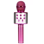 WS858 Karaoke Microphone for Kids Singing 5 in 1 Wireless Bluetooth Microphone with LED Lights Machine Portable Mic Speaker