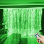 Outdoor LED USB Curtain Lights 8 Mode Fairy String Light Bedroom Party Holiday Light Christmas Decoration 3M 6M Wedding Lighting