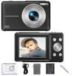 HD 1080P 2.4 inch digital Camera Rechargeable Cameras with 16x Zoom Compact Camera 44MP Cameras for kids Beginner Camera