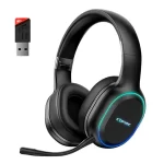 KOFIRE UG-05 2.4GHz/ Wireless Bluetooth Gaming Headset for PC, Dynamic EQ Ultra-Low Latency ，30H Playtime with Microphone