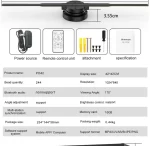 Newest P42-P50 3D Fan Hologram Projector Wifi Led 3D Display Advertising logo Light Remote Advertise Display Light Logo Lamp