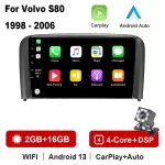 Car Radio For VOLVO S80 1998-2006 2Din Car Multimedia Android Octa Core Car Stereo DVD GPS Navigation Player QLED Screen Carplay
