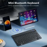 Spanish French Bluetooth Wireless Keyboard Azerty Russian For iPad Mac PC Tablet Cell Phone Laptop And Mouse Mini With N Gamer