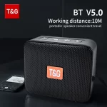 Speaker TG166 Portable Mini Wireless Bluetooth Soundbar Subwoofer Outdoor Indoor Loudspeaker Support TF Card FM Radio Waterproof