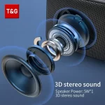 Speaker TG166 Portable Mini Wireless Bluetooth Soundbar Subwoofer Outdoor Indoor Loudspeaker Support TF Card FM Radio Waterproof