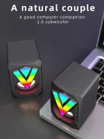 Subwoofer Stereo Surround Music RGB Gaming Speakers Sound Bar For Computer Desktop PC Loudspeakers