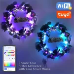 TUYA LED String Lights work with Alexa Google Assistant Music Sync WS2812B RGBIC Lighting Addressable Fairy String Lights