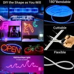 USB LED Strip Light Strip With RGB Neon Light 96LED/M Light Tuya WiFi APP Control Silicone IP65 Waterproof Light Strip For Decor