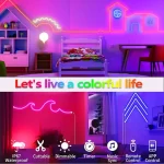 USB LED Strip Light Strip With RGB Neon Light 96LED/M Light Tuya WiFi APP Control Silicone IP65 Waterproof Light Strip For Decor