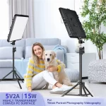 Upgrade 352 LED High Power Video Light Panel Bi-Color 2800K-7000K Photography Lighting for Live Streaming Photo Studio LED Light