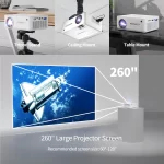 WEWATCH V10 8500Lumens LED Portable Projector Native 1280*720 HD 1080P Supported Home HDMI Theater Mini Outdoor Movie Proyectors