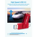 Wansenda USB Flash Drive 512GB 256GB USB 3.0 Pen Drive 128GB Cle USB Stick for Type C Android/PC 64GB Pendrive 32GB Memoria USB