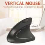 Wireless Mouse Vertical Gaming Mouse USB Computer Mice Ergonomic Desktop Upright Mouse 1600 DPI for PC Laptop Office Home