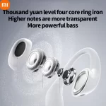 XIAOMI New Air6 TWS EarClip Wireless Earbuds Bone Conduction  Bluetooth5.3 Headphones Sport Hifi Stereo Sound Headet For Android