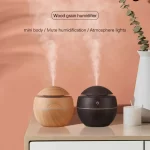 Xiaomi USB Ultrasonic Cold Mist Sprayer Essential Oil Aromatherapy  Home Wood Grain Air Humidifier Electric Air Aroma Diffuser