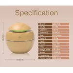 Xiaomi USB Ultrasonic Cold Mist Sprayer Essential Oil Aromatherapy  Home Wood Grain Air Humidifier Electric Air Aroma Diffuser