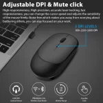 Xiaomi Wireless Mouse Bluetooth-compatible 2.4G Silent Mice Adjustable DPI Ergonomic Design USB Rechargeable Gaming Office Mouse