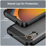 Carbon Fiber Case For Samsung XCover 7 Slim Silicone Soft TPU Cover for Samsung Galaxy XCover7 5G SM-G556B/DS 6.6