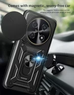 For Huawei nova 12i Case Shockproof Armor Car Magnetic Holder Ring Funda For Huawei Nova 12i 12 i Nova12i 4G Lens Protect Cover