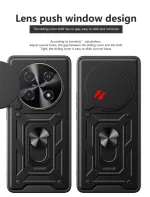 For Huawei nova 12i Case Shockproof Armor Car Magnetic Holder Ring Funda For Huawei Nova 12i 12 i Nova12i 4G Lens Protect Cover