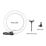 SH 10 inch 26cm Ring Light With Tripod Stand Usb Charge Selfie Led Dimmable Photography Video Lamp For Makeup Live Stream