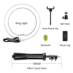 SH 10 inch 26cm Ring Light With Tripod Stand Usb Charge Selfie Led Dimmable Photography Video Lamp For Makeup Live Stream