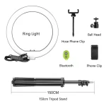 SH 10 inch 26cm Ring Light With Tripod Stand Usb Charge Selfie Led Dimmable Photography Video Lamp For Makeup Live Stream